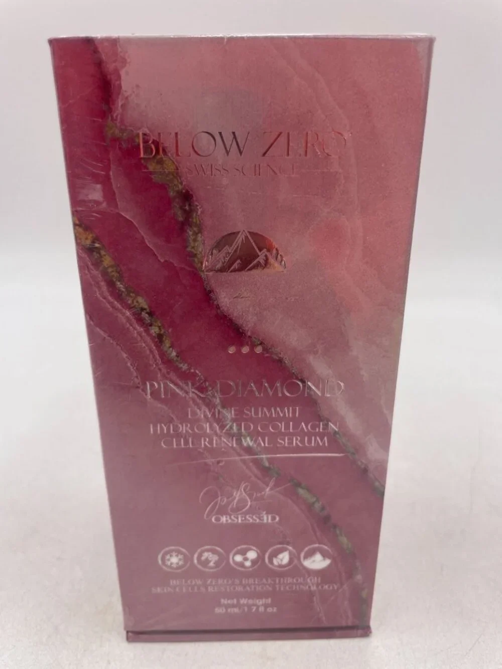 Below Zero Pink Diamond Divine Summit Hydrolyzed Collagen Cell-Renewal Serum 50m